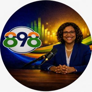 The 898 Podcast official artwork featuring Regenia Rawlinson and the 898 logo